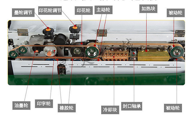 全自動抽氣封口機(jī)設(shè)備細(xì)節(jié)解剖圖