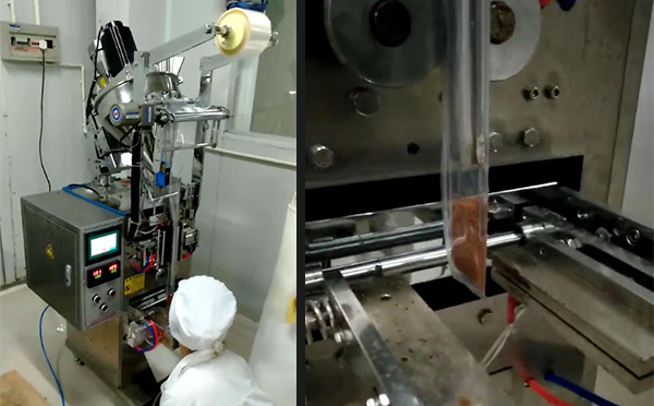 烤肉調(diào)料包裝封口機客戶案例實拍圖