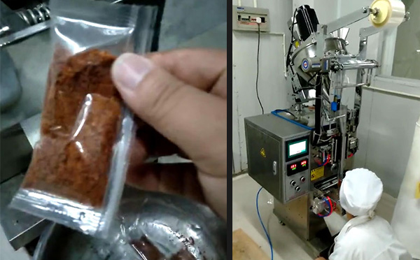 星火廠家燒肉粉包裝機客戶案例實拍圖