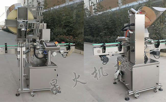 自動辣椒醬真空旋蓋封口機正面背面實拍圖