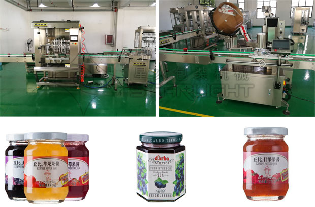 星火果醬灌裝機設(shè)備及樣品展示