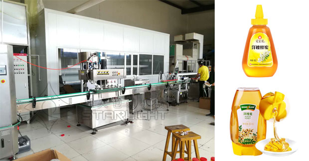 星火芝麻醬自動灌裝機(jī)設(shè)備及樣品展示