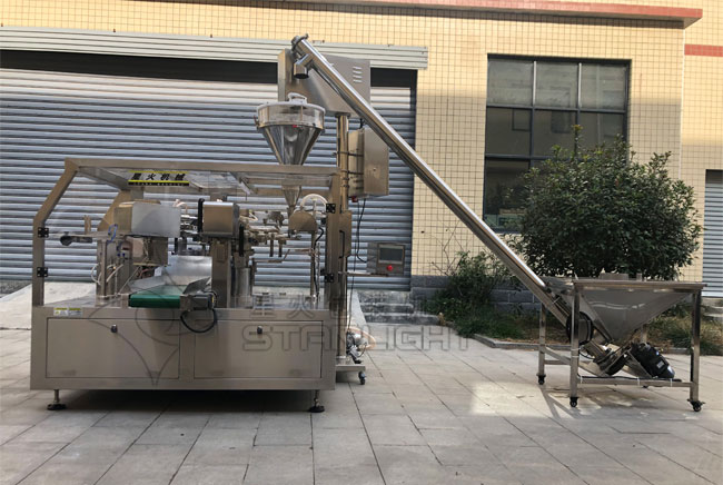 星火袋裝粉末獸藥自動包裝機展示