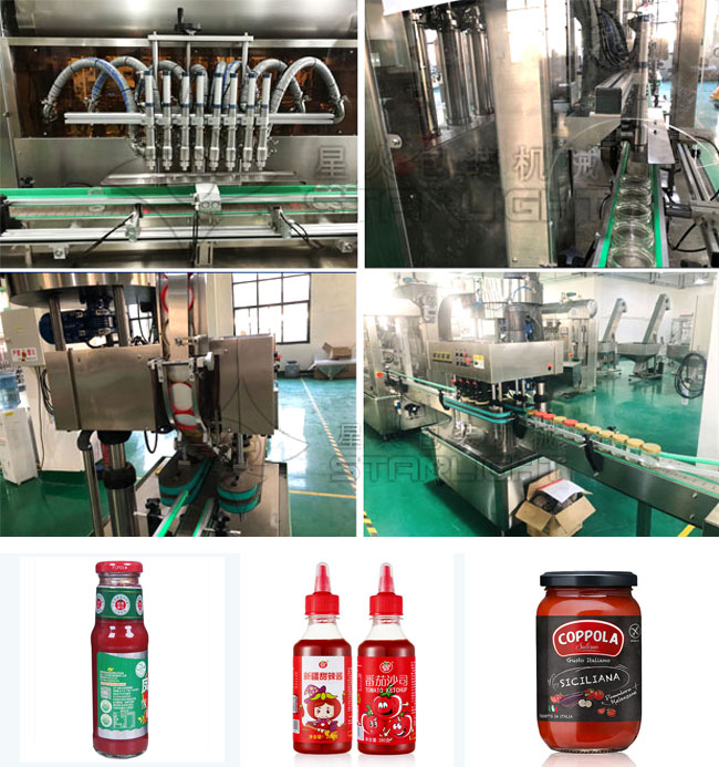 全自動(dòng)番茄醬灌裝機(jī)設(shè)備及灌裝樣品