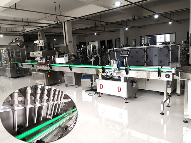 星火秋梨膏灌裝機生產(chǎn)線設備展示